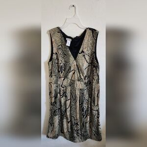 Animal Print Sleeveless Dress Size 1X